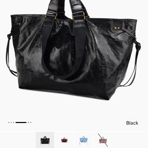 Isabel Marant Black Leather Wardy Tote - Picture 4 of 10